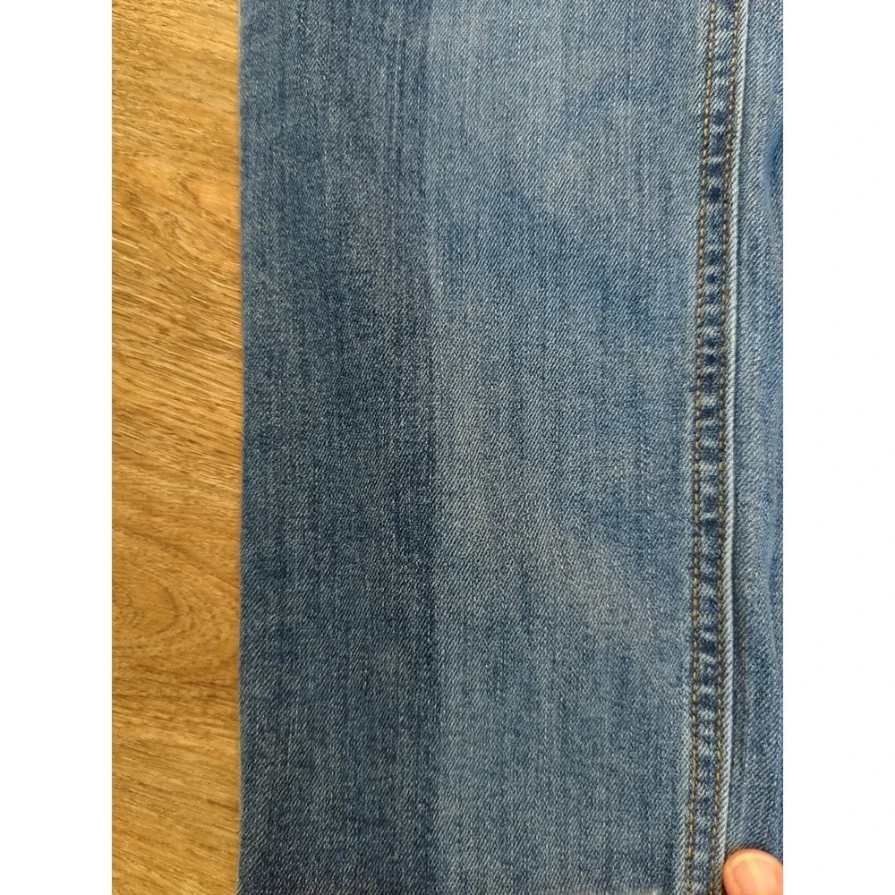 Old Navy blue jeans Boyfriend straight denim Women 4 tall mid rise ankle 2 tone